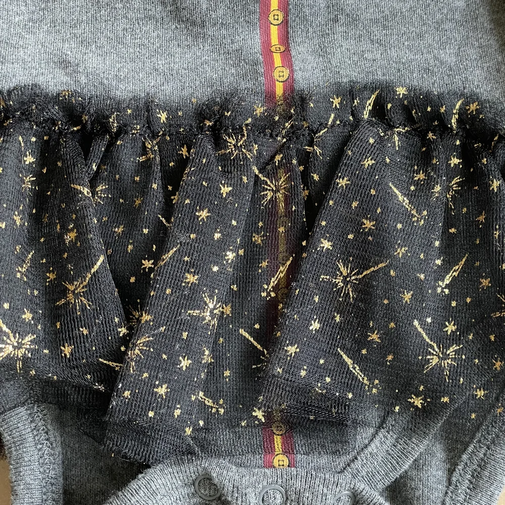 Harry‎ Potter Baby Girl Gryffindor Tutu Skirt Onesie Bodysuit - Size 3-6 Months